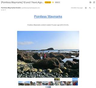 2024 October Pointless Waymarks CMS Memories Email